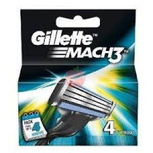 Gillete Mach 3 Shaving 4 Cartridges