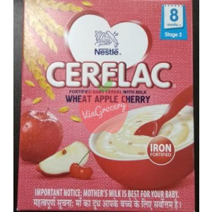 Nestle Cerelac Wheat Apple Cherry Stage 2 300gm