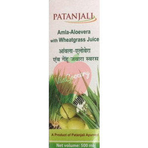 Patanjali Amla Aloevera with Wheatgrass Juice 500 ml